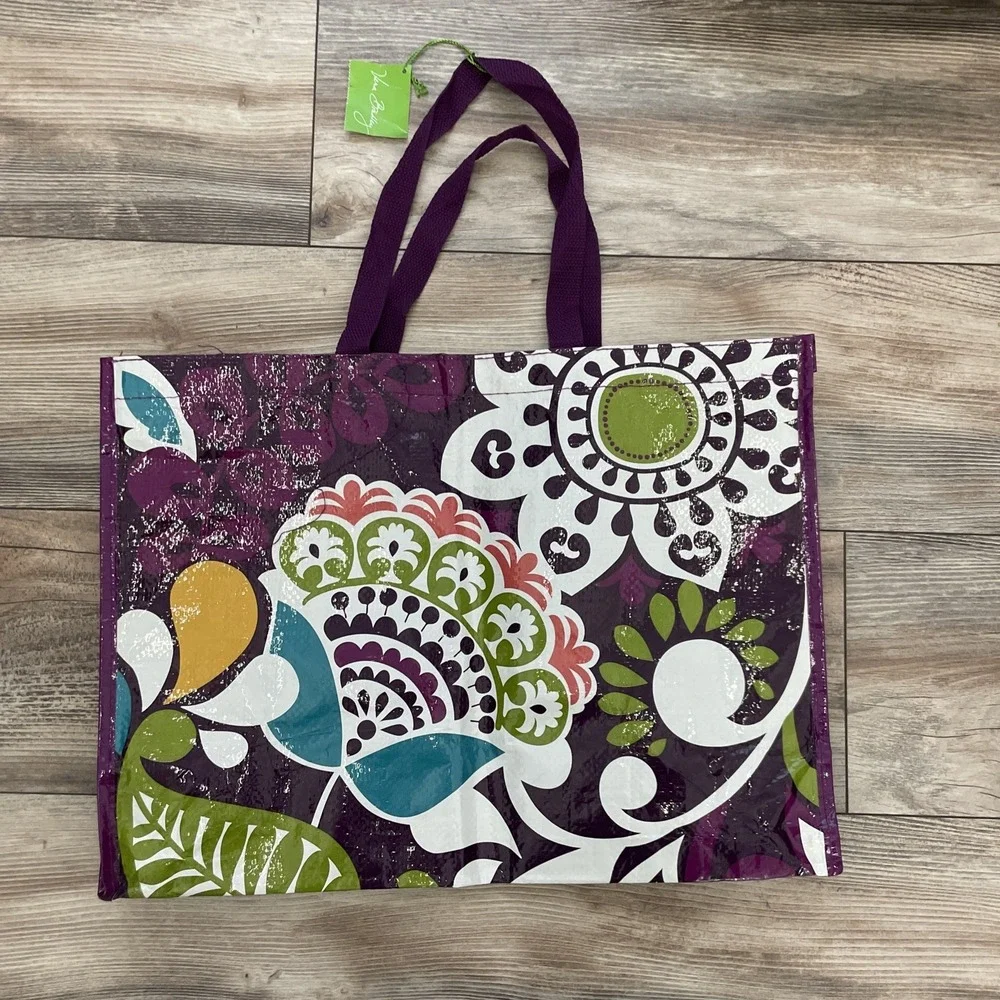 VERA BRADLEY MARKET‎ TOTE (PLUM CRAZY) (RETIRED)